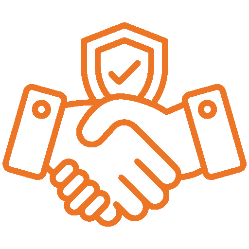 An orange background with a white background: featuring Fann Contracting.
