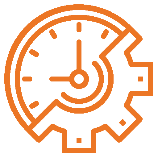 An orange square on a white background featuring Fann Contracting logo.
